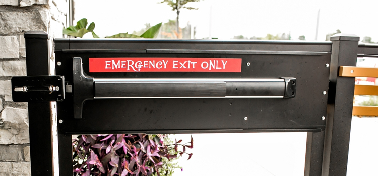 emergency push bar installation in Ocala