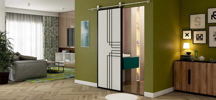 sliding bathroom door installation in Ocala